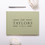 NEW! Personalised linen guest book