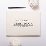 NEW! Personalised linen guest book