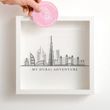 NEW! Dubai skyline memory box frame