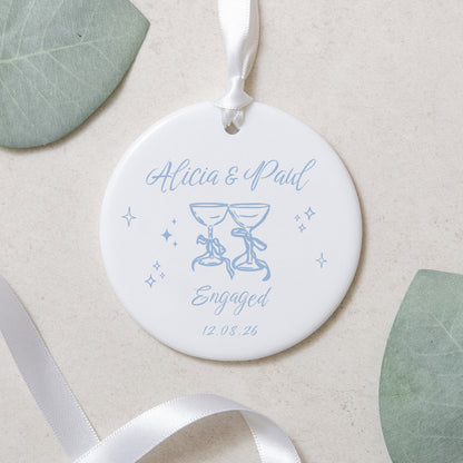 Personalised Ceramic Engagement Decoration