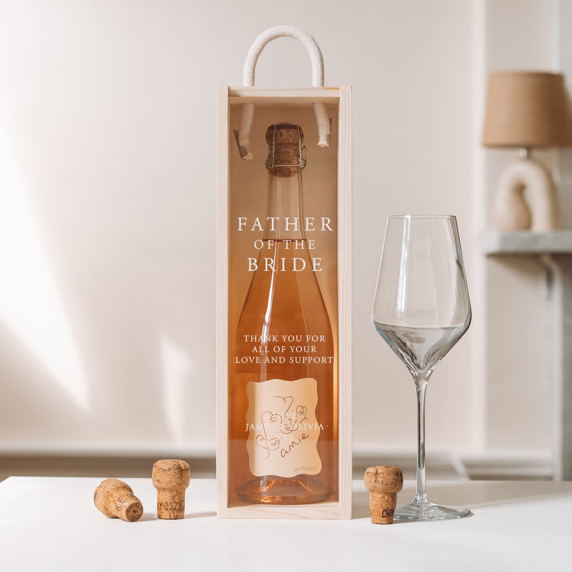 Amie Father of the bride / groom gift set - Stag Design