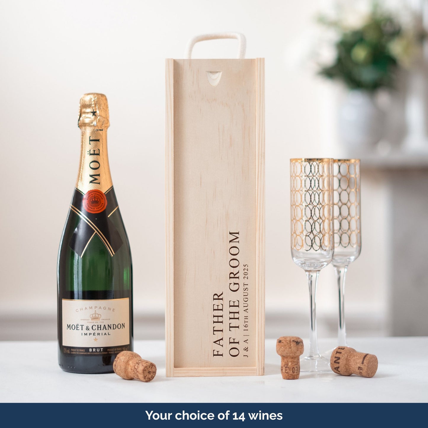 Wedding role bottle box gift