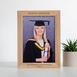 Personalised A4 oak photo frame