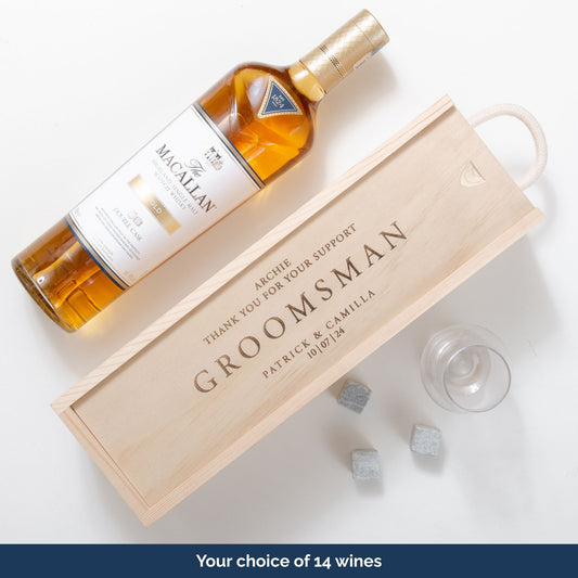 Wedding role bottle box gift