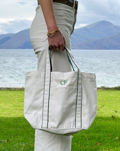 Personalised Embroidered Tote Bag - Stag Design