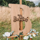 NEW! Wooden letter guest book sign