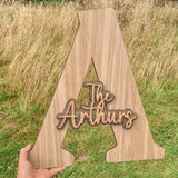 NEW! Wooden letter guest book sign