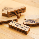 Oak building block wedding guestbook - Jenga - Stag Design
 - 2