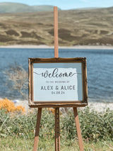 NEW! Wedding welcome sign