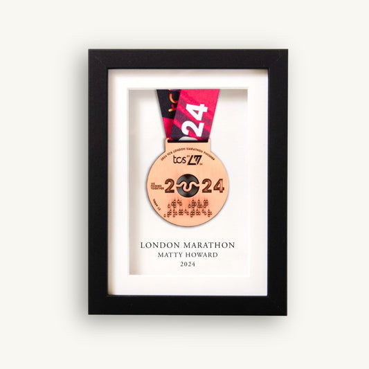 Personalised medal display frame