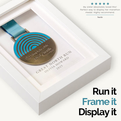 Personalised medal display frame