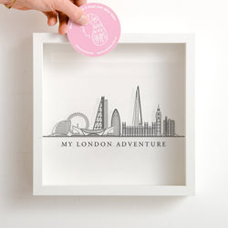 NEW! London skyline memory box frame