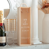 Personalised wedding bottle box