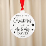 New couple bauble decoration