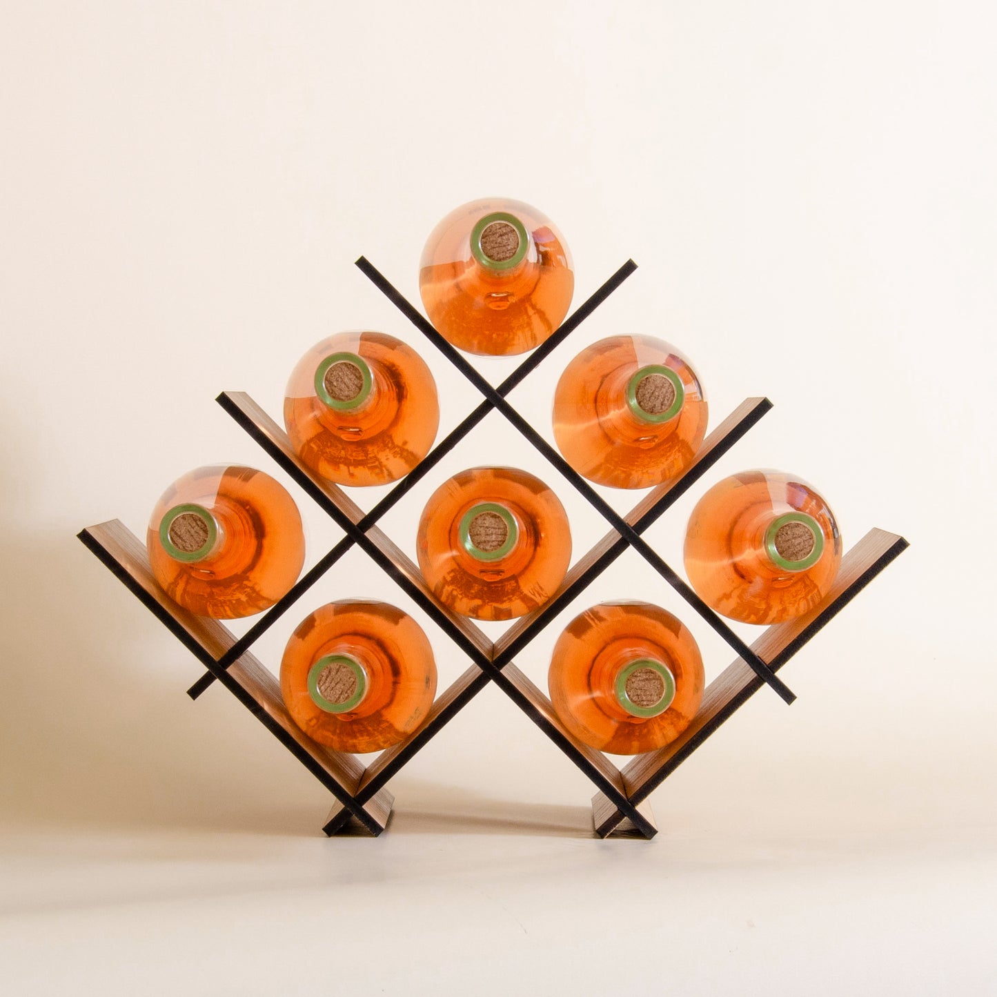 Wooden wine rack - Stag Design