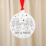 Couple bauble decoration