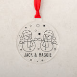 Couple bauble decoration