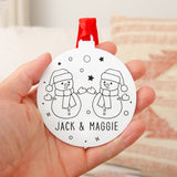 Couple bauble decoration