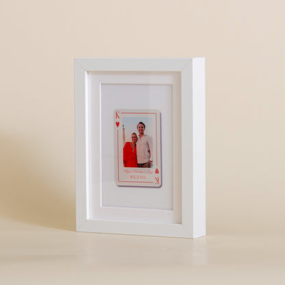 Personalised Valentine’s Playing Card Keepsake Frame