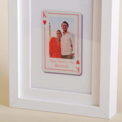 Personalised Valentine’s Playing Card Keepsake Frame