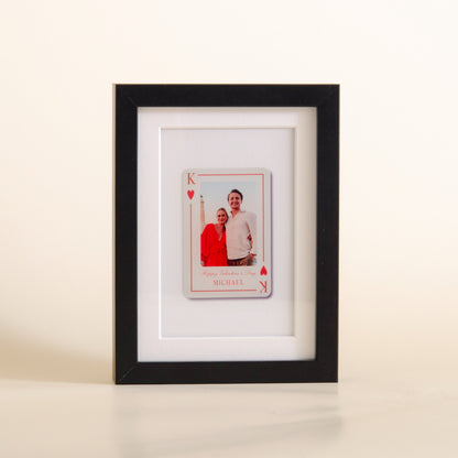 Personalised Valentine’s Playing Card Keepsake Frame
