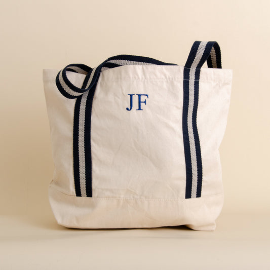 Personalised Embroidered Boat Bag