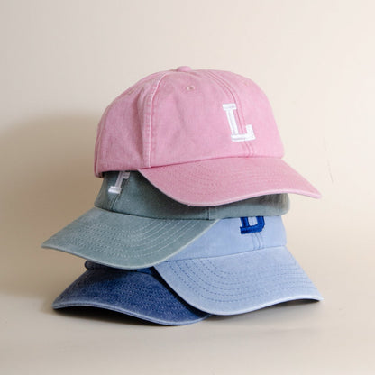 Personalised Kids Embroidered Initial Cap