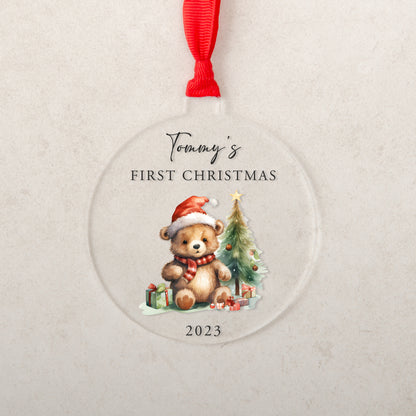 First Christmas bauble decoration