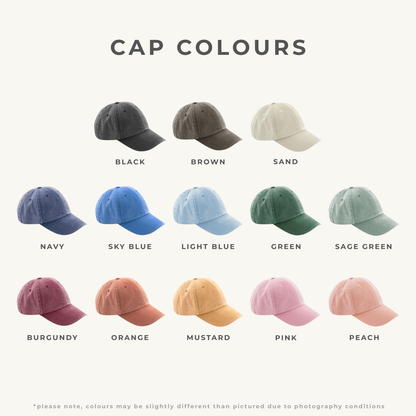 Personalised Embroidered Vintage Cap