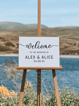 NEW! Wedding welcome sign