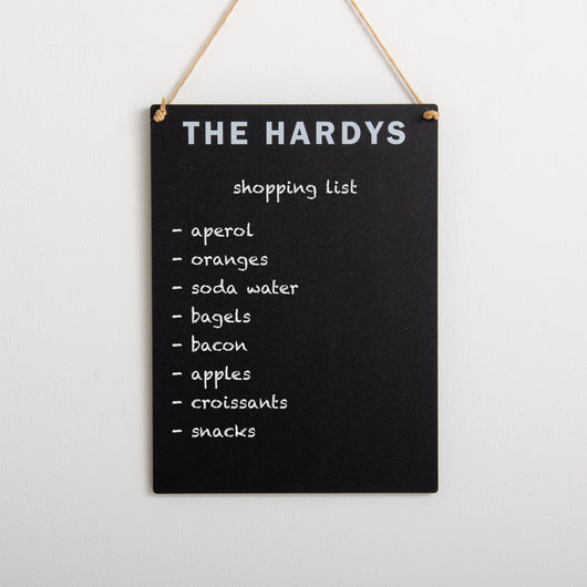 Hanging chalkboard sales