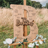 NEW! Wooden letter guest book sign