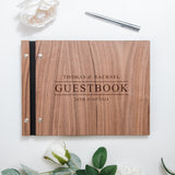 Personalised wedding guest book