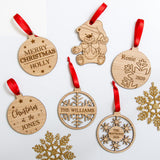 Christmas personalised bauble decoration - Stag Design