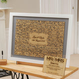 Jigsaw guest book frame for weddings - Stag Design