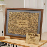 Jigsaw guest book frame for weddings - Stag Design