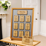 Personalised table plan with names engraved - Stag Design
