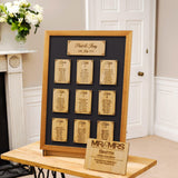 Personalised table plan with names engraved - Stag Design