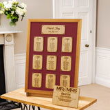 Personalised table plan with names engraved - Stag Design