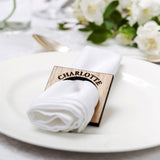Personalised napkin rings - Stag Design