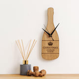 Personalised bottle shaped clock - Stag Design