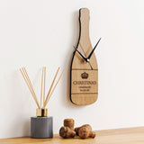 Personalised bottle shaped clock - Stag Design