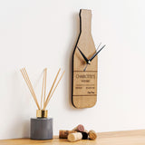 Personalised bottle shaped clock - Stag Design
