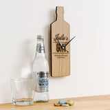 Personalised bottle shaped clock - Stag Design