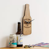 Personalised bottle shaped clock - Stag Design