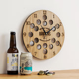 Personalised beer cap clock - Stag Design