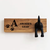 Personalised dog lead hook - Stag Design