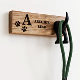 Personalised dog lead hook - Stag Design