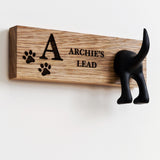 Personalised dog lead hook - Stag Design