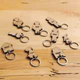 Personalised house key ring holder - Stag Design